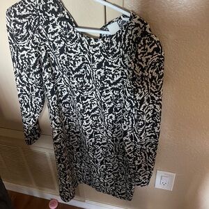 - H & m pattern longsleeve dress print boho mini dress